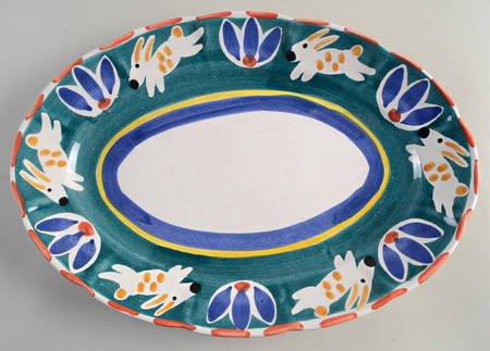 Garden Animal 16" Oval Serving Platter