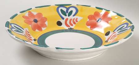 Garden Animal Large Rim Soup Bowl