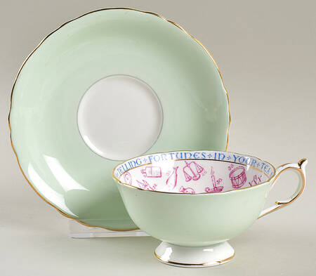 A2461-2 Footed Cup & Saucer Set