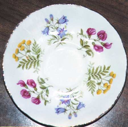 English Flowers (No Flower Name On Back) Saucer