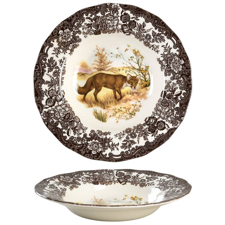 Game Series (Animals) Large Rim Soup Bowl
