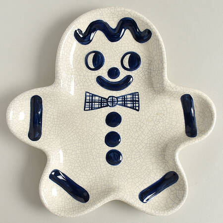 Holiday Gingerbread Shaped Dish