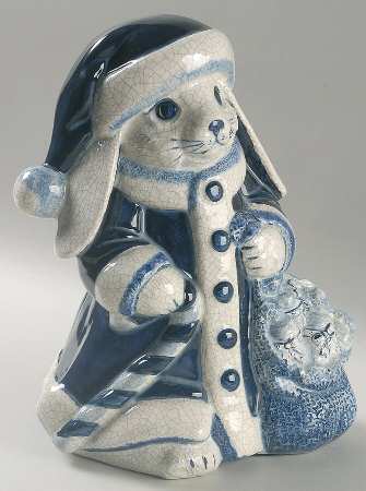 Holiday Bunny Figurine