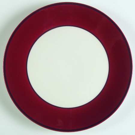 Spa Burgundy (Maroon Trim) Salad Plate