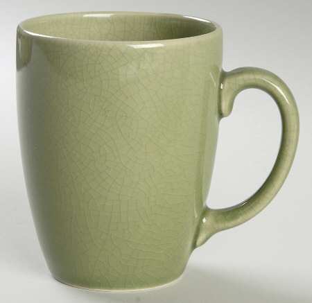 Crackle Green Mug