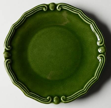 European Country Green Bread & Butter Plate