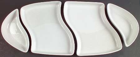 Sand and Seas Sail (4 Pc) Modular Vegetable Serving Set