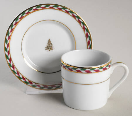PBA22 Flat Demitasse Cup & Saucer Set