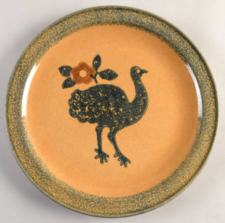 America (By Request 2004) Ostrich Service Plate (Charger)