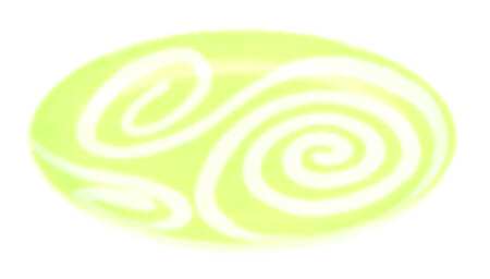 Fingerpaint Green 17" Oval Serving Platter