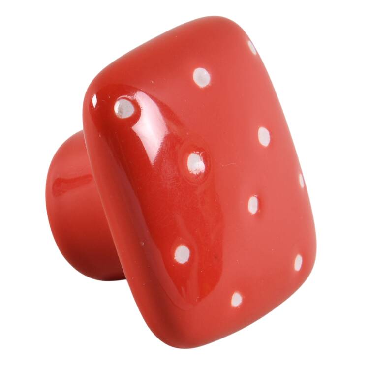 Linen Dot Ruby Drawer/Cabinet Pull/Knob
