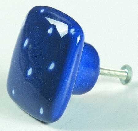 Linen Dot Periwinkle Drawer/Cabinet Pull/Knob