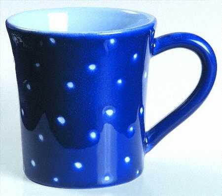 Linen Dot Periwinkle Mug