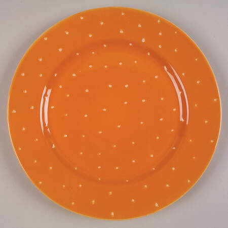 Linen Dot Marigold Service Plate (Charger)