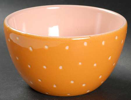 Linen Dot Marigold Coupe Cereal Bowl