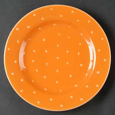 Linen Dot Marigold Salad Plate