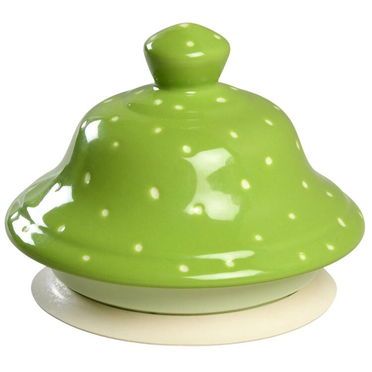 Linen Dot Lime Lid for Large Canister