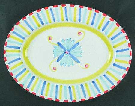 Santorini 16" Oval Serving Platter
