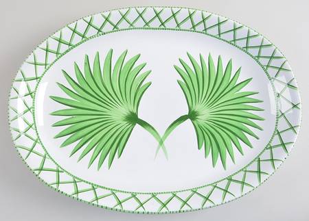 Classic Palm 16" Oval Serving Platter