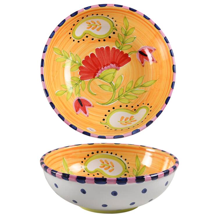 Paisley 10" Round Vegetable Bowl