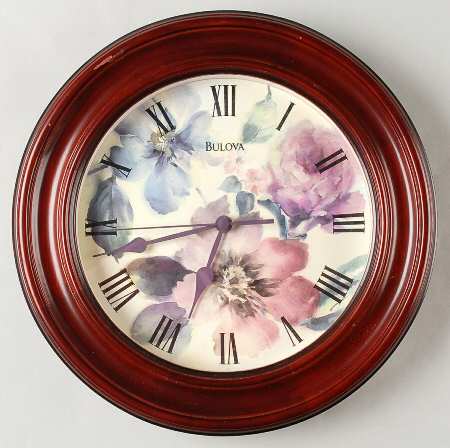 Flower Market Hanging Wall Clock