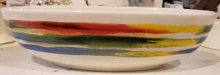 Paradise Lane 11" Oval Vegetable Bowl