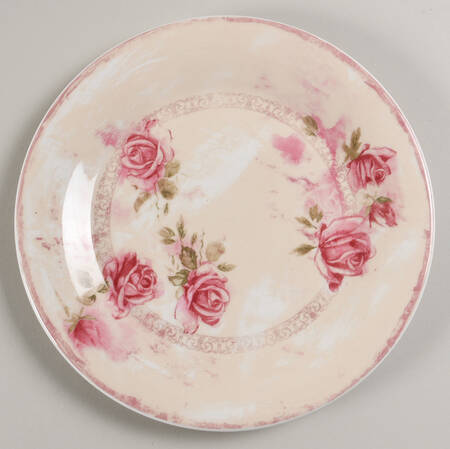 Filigree Rose Salad/Dessert Plate