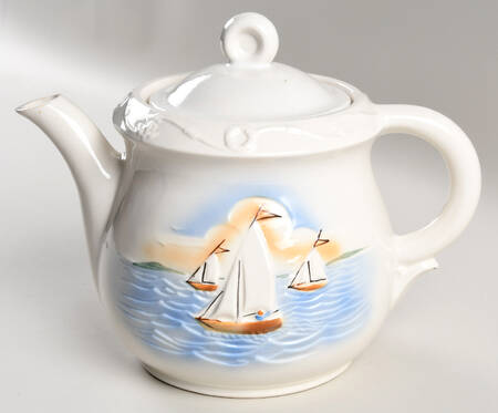 Nautical Large Tea Pot & Lid