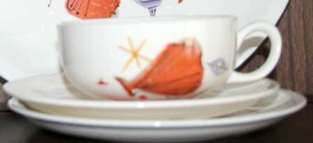 PCP206 Flat Cup & Saucer Set