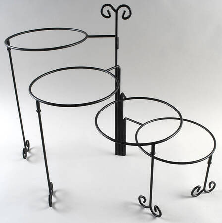 Valerie 4 Tier Metal Swivel Stand