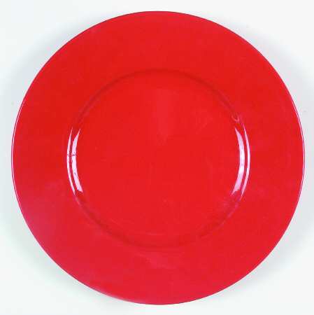 Red 13" Chop Plate (Round Platter)