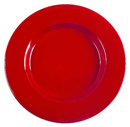 Red 11" Chop Plate (Round Platter)