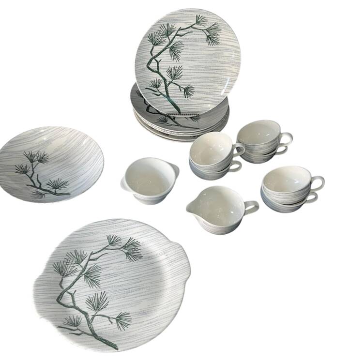 Desert Pine Handled Cake Plate