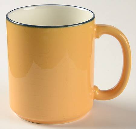 Spa Orange (Blue Trim and Verge) Mug