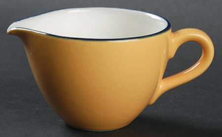Spa Orange (Blue Trim and Verge) Creamer