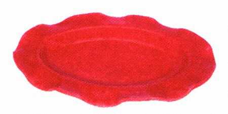 Tartan Twist Red 17" Oval Serving Platter