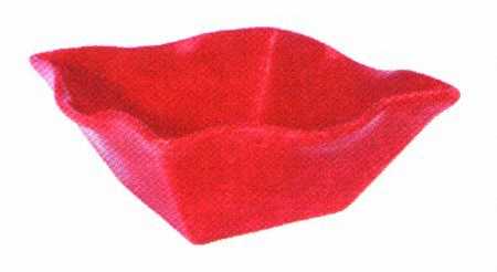 Tartan Twist Red 8" Square Vegetable Bowl
