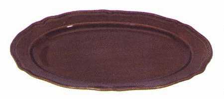 Villa Antica Espresso (Brown) 16" Oval Serving Platter