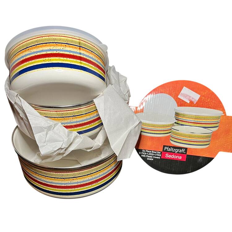 Sedona 5" Metal Bowl W/Plastic Lid