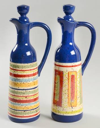 Sedona Oil/Vinegar Cruet Set with Stoppers - Set of 2 Motifs