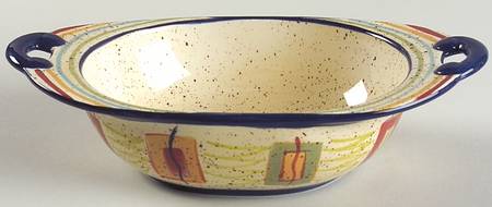 Sedona 9" Nesting Handled Oval  Serving Bowl