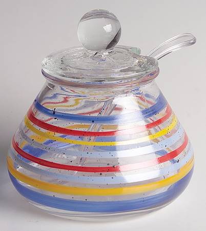 Sedona Glassware Sugar Bowl & Lid