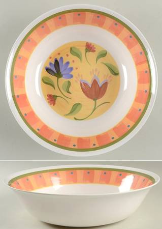 Napoli (Stoneware) Large Melamine Serving Bowl