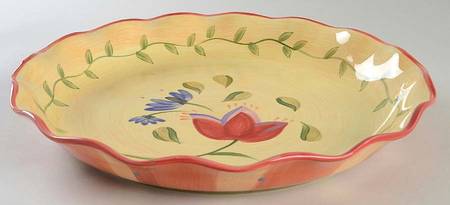 Napoli (Stoneware) Chip Bowl/Plate for Chip & Dip Set
