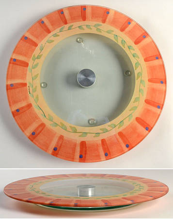 Napoli (Stoneware) Glassware Lazy Susan Turntable by Pfaltzgraff