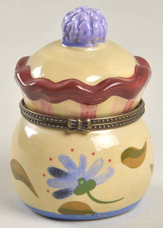 Napoli (Stoneware) Miniature Box with Hinged Lid