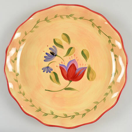 Napoli (Stoneware) 15" Deep Round Platter