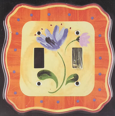 Napoli (Stoneware) Double Light Switch Cover