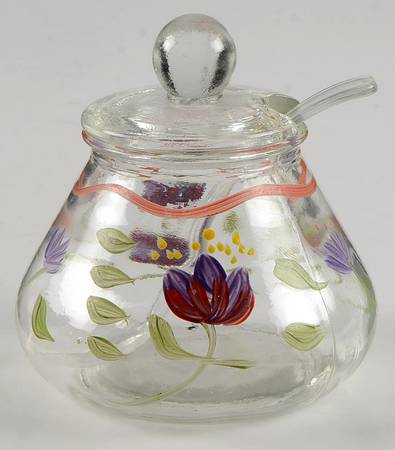 Napoli (Stoneware) Glassware Sugar Bowl & Lid