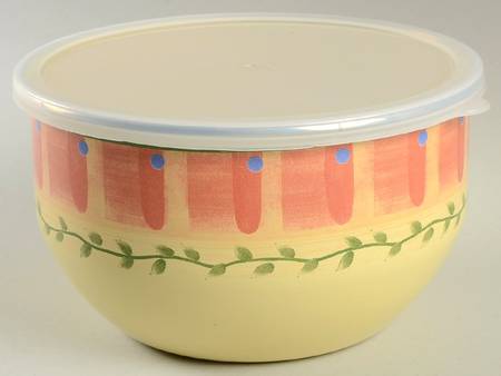 Napoli (Stoneware) 6" Metal Mixing Bowl & Plastic Lid